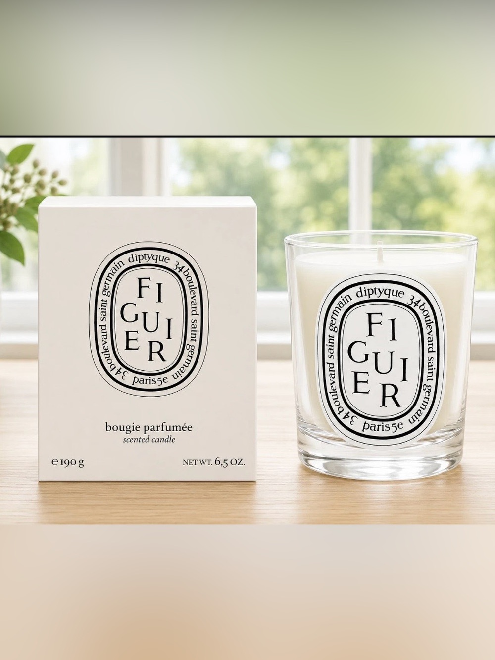 Brand New Diptyque FIGUIER Bougie Parfumee Scented Candle 6.5 oz - 190 g
